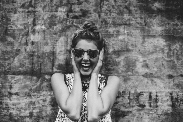 women smiling